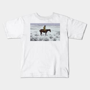 The Herd Boy by Frederic Remington Kids T-Shirt